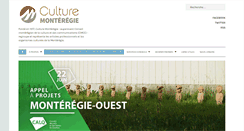 Desktop Screenshot of culturemonteregie.qc.ca